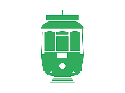 Lisbon Tram green icon lisbon tram