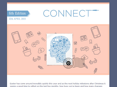 Newsletter in the making icons line icons marketing newsletter outline xhtml
