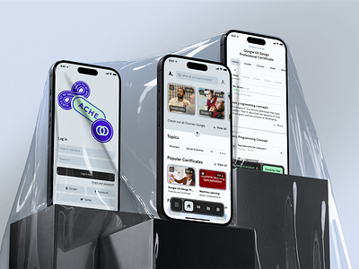 ACHE. - Courses App app dashboard design learn mobile mobileapp platform ui ux