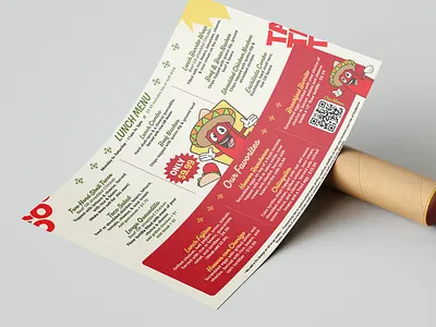 Lunch Menu - El Taco Anderson SC 2025 branding design graphic design graphics illustration restaurant