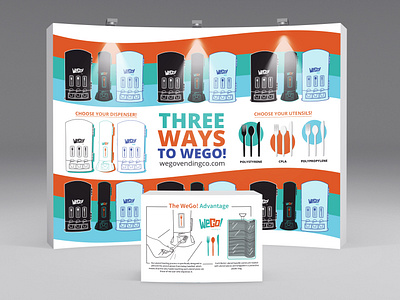 Wego! Trade Show Concept branding cutlery restaurant restaurant supply trade show vending machine