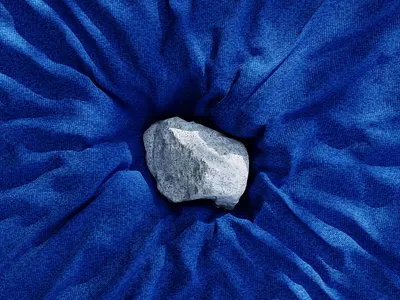 3D Stone drop 2024 2025 3d animation blender fabric motion graphics stone video