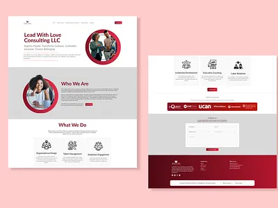 Lead with Love Consulting LLC Website Design branding logo ui