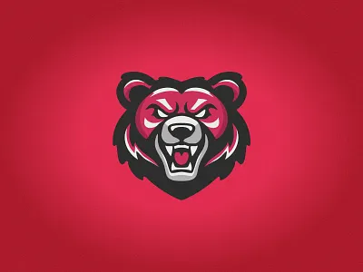 Red Bear Logo animal logo bear logo bold design character design creative logo esports logo gaming art gaming branding gaming icon gaming logo illustration logo design mascot logo minimalist logo modern logo red bear red theme team logo unique logo vector logo