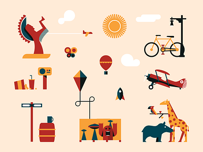 Skillshare Parts & Pieces alien beer bike bird butterfly class color dangerdom dominic flask drawing flat geometry girafffe ict illustration kansas kite midwest monster plane popcorn primary rhino rocket shapes skillshare sun vector wichita