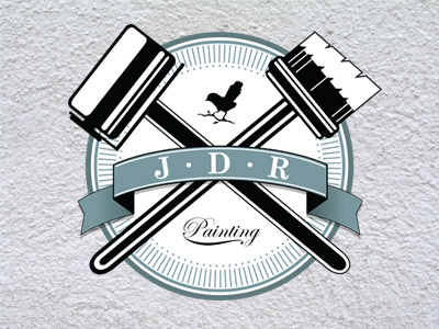 JDR Custom Logo bird branding crest emblem logo