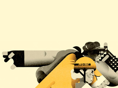 Thrashin' geometry illustration skateboarding