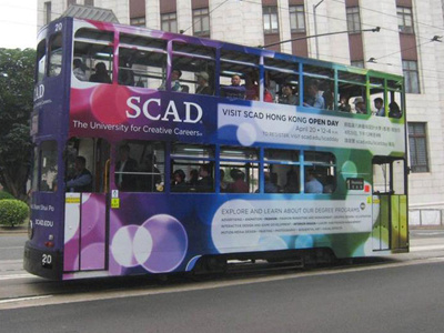 SCAD Hong Kong bus wrap