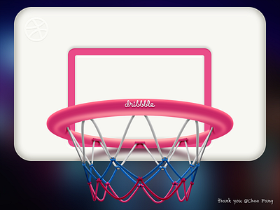 Thanks for the invitation backboard basketball dribbble invitaion invite thanks