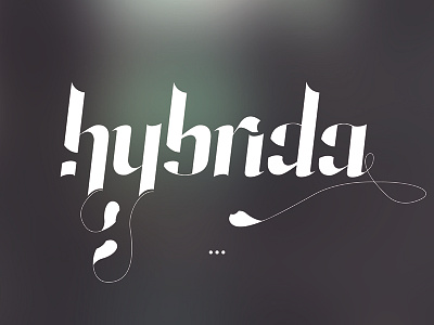 Hybrida Typeface display ligatures swash type design typeface typography