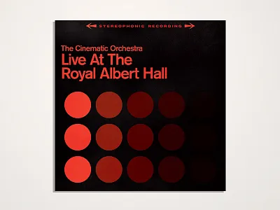 The Cinematic Orchestra albert album black cinematic circle cover hall new old orchestra record red royal vinyl