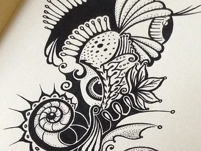 Pufferhorse drawing ink