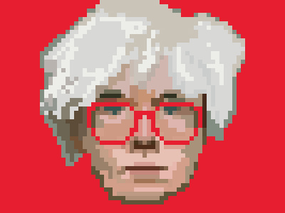 Andy Warhol art pixel pop