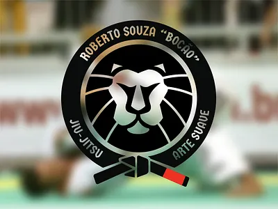 Patch study black belt jiu jistu jiu jitsu lion logo patch study