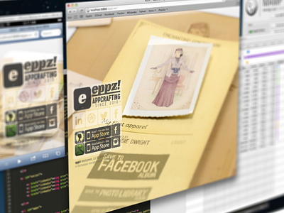 building eppz! site 3d app chic eppz facebook fan hand drawn hand drawn inspector instagram ios ipad ipad mini iphone linkedin render responsive safari site social sublime tangram twitter web