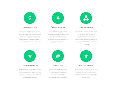 Founders features features flat ui html5 landing page ui web design user interface