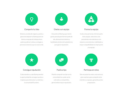 Founders features features flat ui html5 landing page ui web design user interface