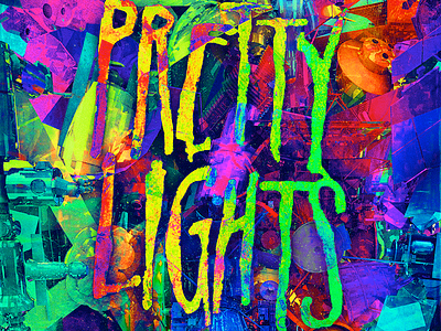 Pretty Lights Poster electronic gig poster music poster pretty lights spaceship spec