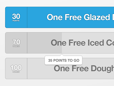 Rewards Progress animations blue css2 flat progress rewards simple tooltip