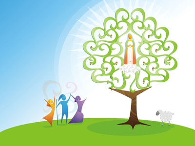 Cartaznet apparition children interrogation our lady sheep tree