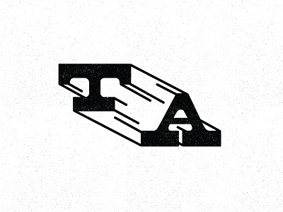 TA a black t vector white