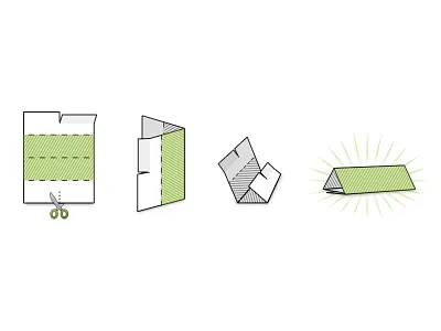 Cut & fold instructions cut directions fold instructions paper scissors table tent tent