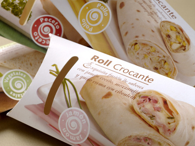 Packaging Roll Crocante fast food packaging styling