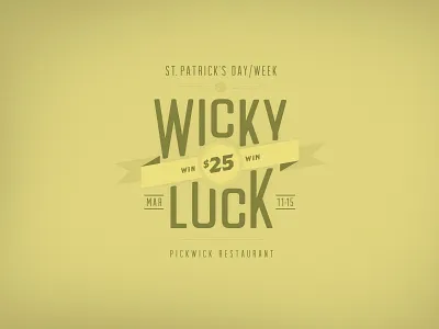 St. Patrick's Day Promo logo promotion restaurant st. patricks day