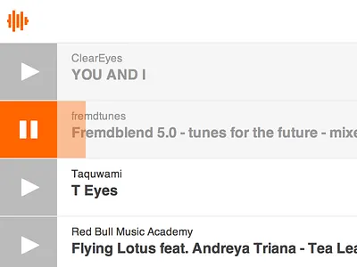 Play on, player css flat html5 js music post future web website wip