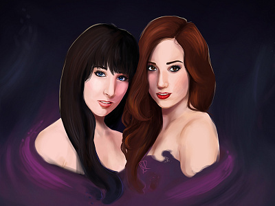 A Hillywood Tribute digital painting hannah hindi hilly hindi hillywood