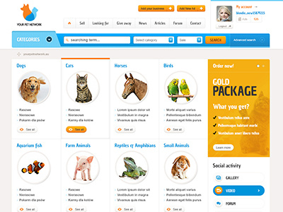 YPN ads animals buy sell webdesign