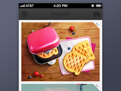 Dribbble app pupolar