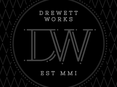 DW Monogram black white bw monogram pattern