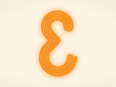 E custom type hand drawn lettering typography