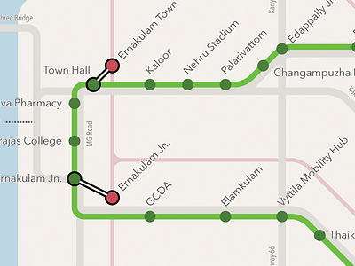 Kochi Metro Map design graphic graphic design india infographics information information design information graphics kerala kochi map metro rail railway schematic diagram transit
