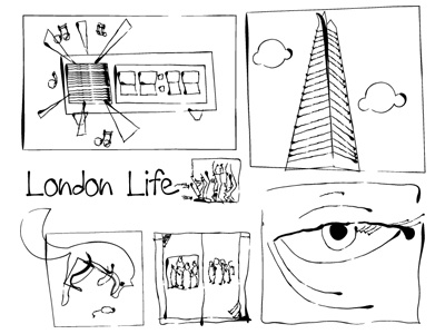 London Life - in progress ai london sketch