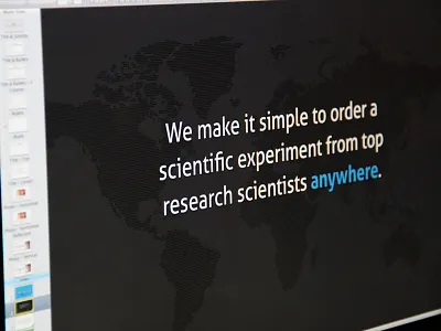 Dot Map Slide blue dark deck dot map keynote map slide typography