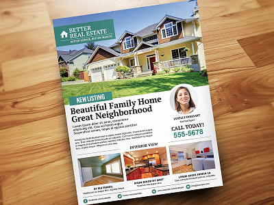 Better Real Estate Flyer V2 clean flat flyer minimal real estate