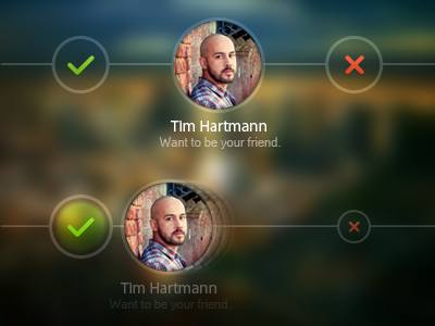 Friend Request alert app button friend ios iphone request social ui ux