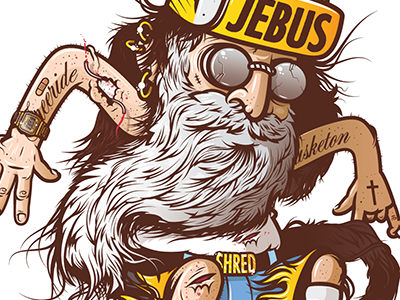 JEBUS illustration logo vector