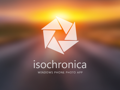 Isochronica App Logotype app blur dawn juicy logo logotype photo app road symbol windows phone wp