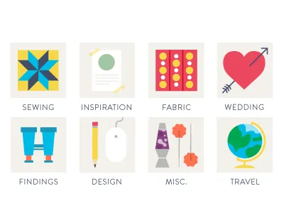 Blog Icons blog fun icons illustration