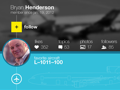 Airliner App Design aircraft airplane app app design helvetica ios iphone mobile profile ui