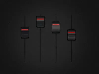 ui black buttons music red sound toggle ui