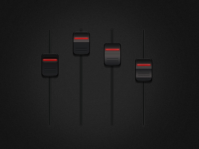 ui black buttons music red sound toggle ui