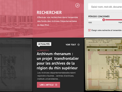 WIP Departmental archives fw ui ux w8