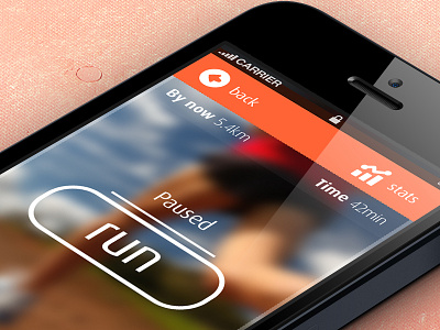 Running app app cocainehearts design flat run sport sports ui