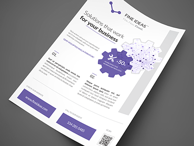 Clean Minimal Multipurpose Flyer ad advertisement business clean flyer icon icons indesign magazine minimal modern poster print template vector vectors