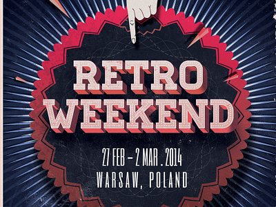 Ulotka 02 forties poster retro vintage weekend