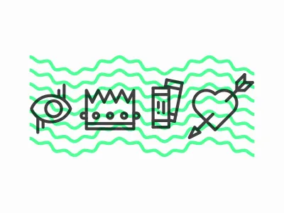 Theatre icons pictograms theatre